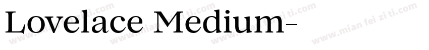 Lovelace Medium字体转换